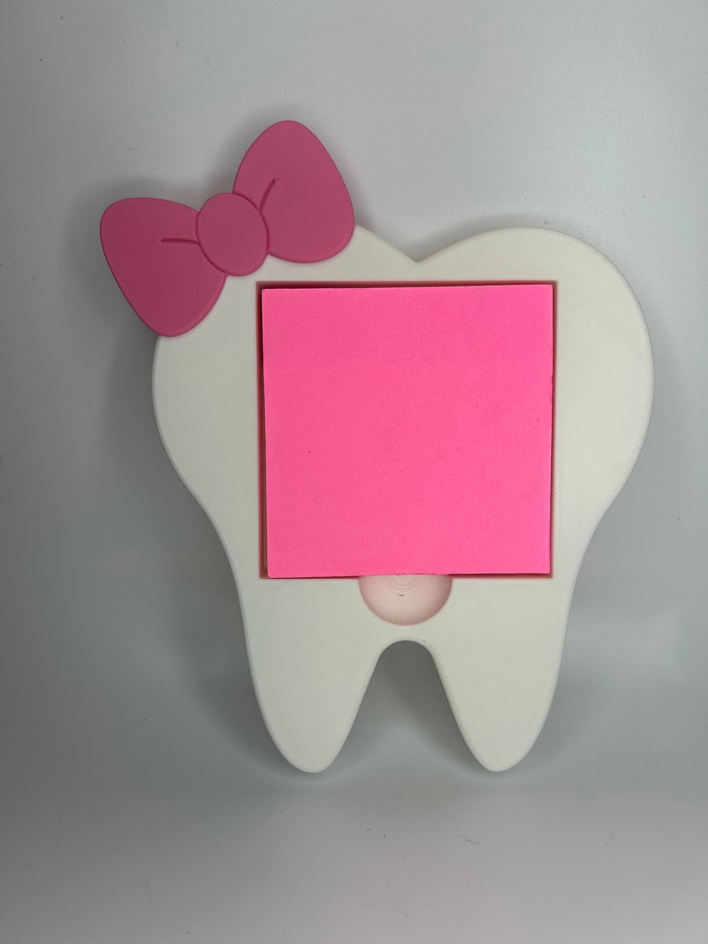 Dental tooth sticky note holder