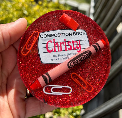 Composition Supply Glitter Coaster