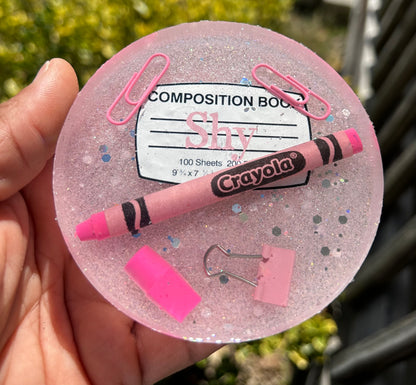 Composition Supply Glitter Coaster