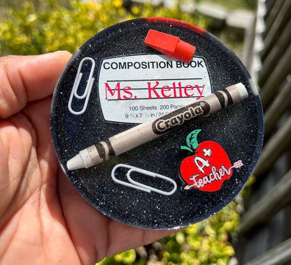 Composition Supply Glitter Coaster