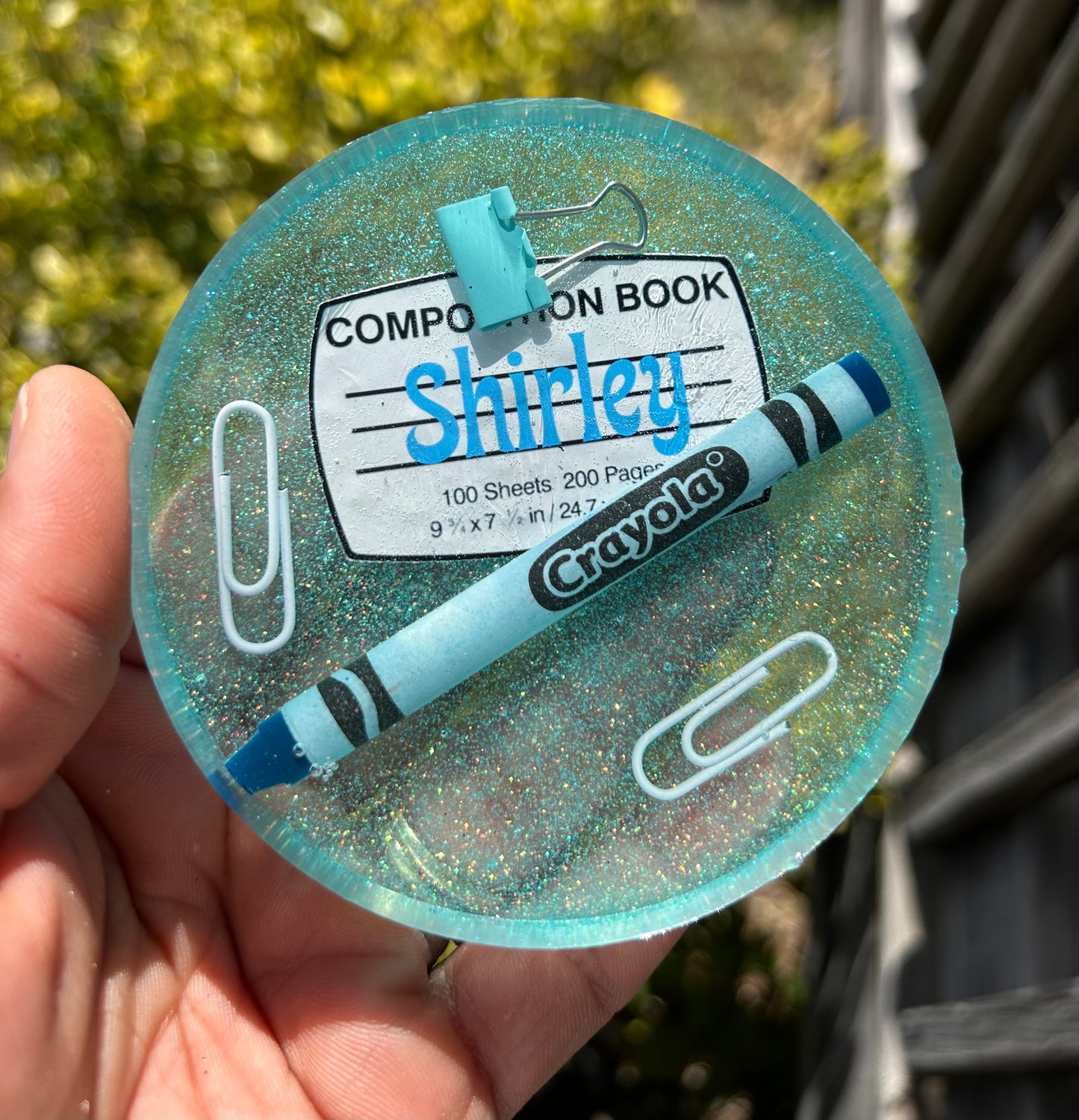 Composition Supply Glitter Coaster