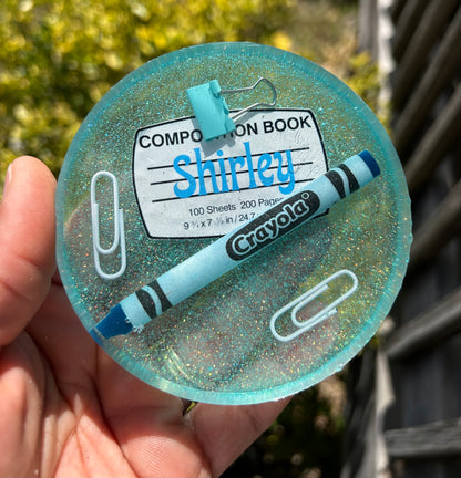 Composition Supply Glitter Coaster