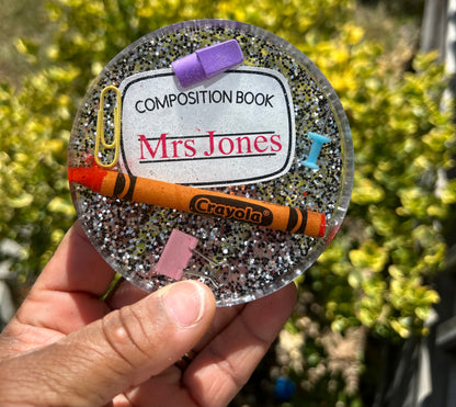 Composition Supply Glitter Coaster