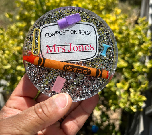 Composition Supply Glitter Coaster